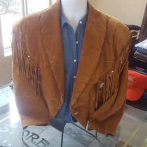 Ladies Suede Fringe Jacket Vintage HOST PICK!!!